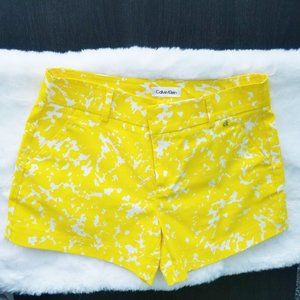 Calvin Klein Yellow & White Shorts